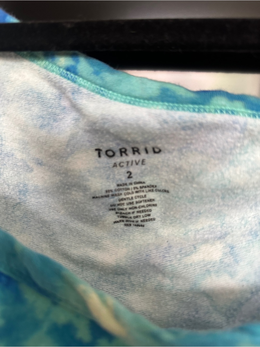 Torrid Tie-Dye Aqua & Teal Lounge Set - Picture 5 of 7